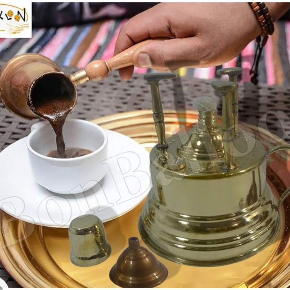 Handmade Egyptian Coffee Alcohol Burner Maker Table Top